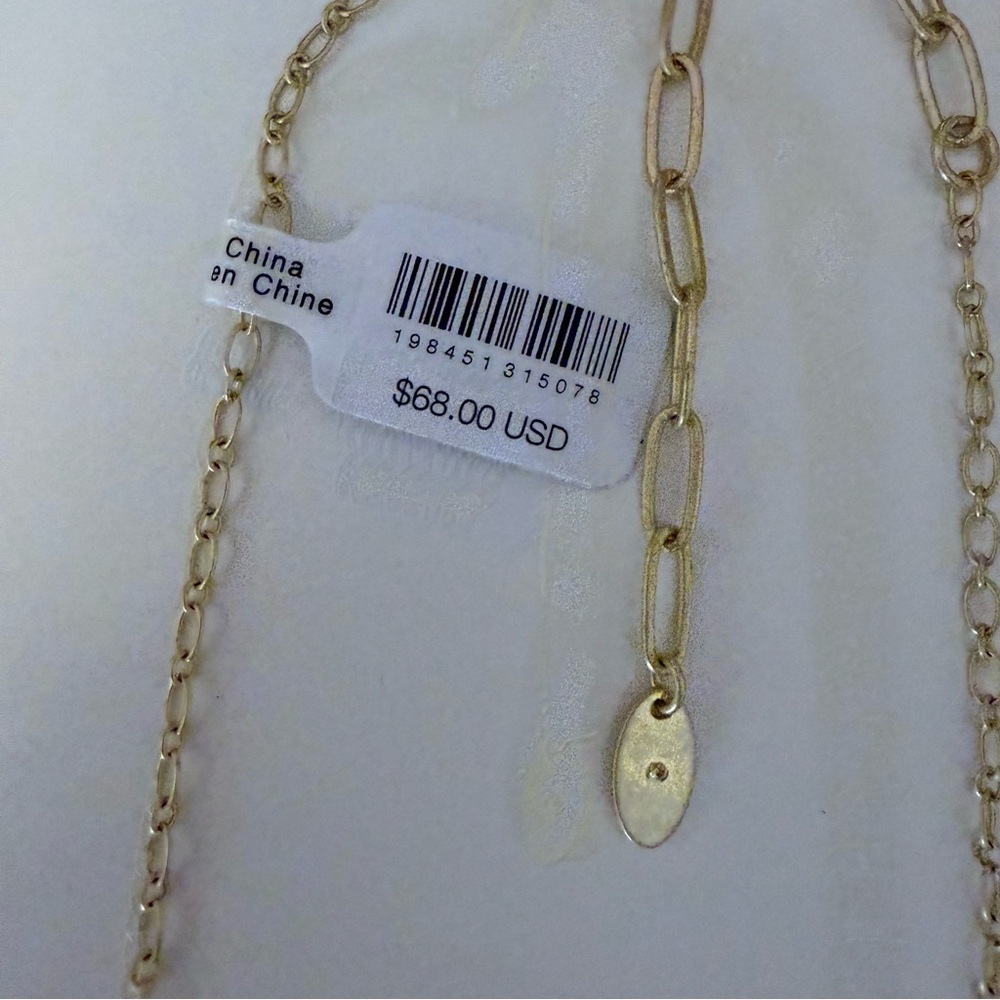 Free People - Gold Toned Charm Necklace with Whimsical Girly Coquette Charms NWT - Picture 3 of 5